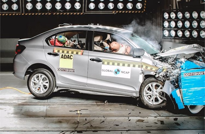 honda amaze safety rating