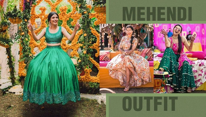 Mehndi Outfit Ideas for Brides