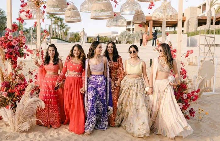 indo western indian wedding guest outfit ideas 4