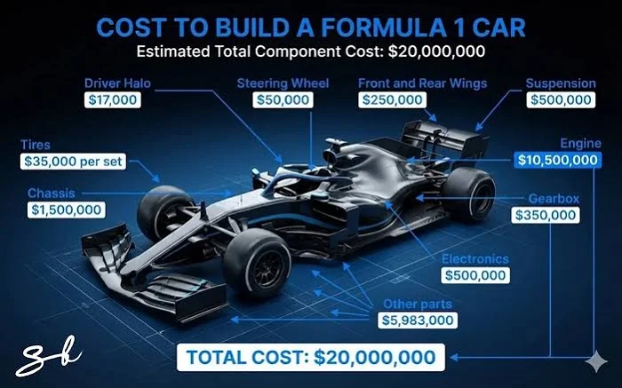 Which Part of an F1 Car Costs the Most ?